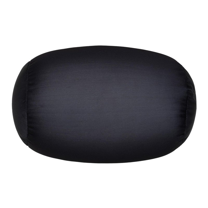 FABSKIY FABSKIY Squishy Microbead Neck Pillow 7Inch x 12Inch Soft Travel Body Bed Pillow Bean Pillow for Kids Adult Chair Sleeping Car Seat Fun Dormroom Black