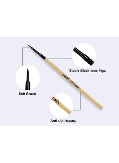 Ankita Make Up Brush With Wooden Handle And Natural Animal/Synthetic Hair (Lip Filler)  - Image 3