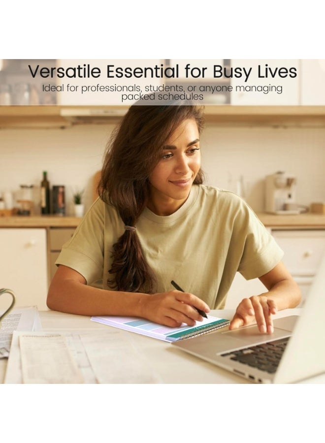 مفكرة قائمة المهام، 104 صفحة مفكرة قائمة المهام B5 مفكرة مخطط يومي غير مؤرخة مع قائمة التحقق من المهام مستلزمات مدرسة وزارة الداخلية، الربط الحلقي المزدوج المفكرة غير مؤرخة مخطط يومي مثالي لتعزيز الإنتاجية وتحقيق الهدف - Image 4