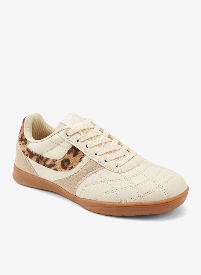 Lee Cooper Women's Animal Print Lace-Up Sneakers - Image 3