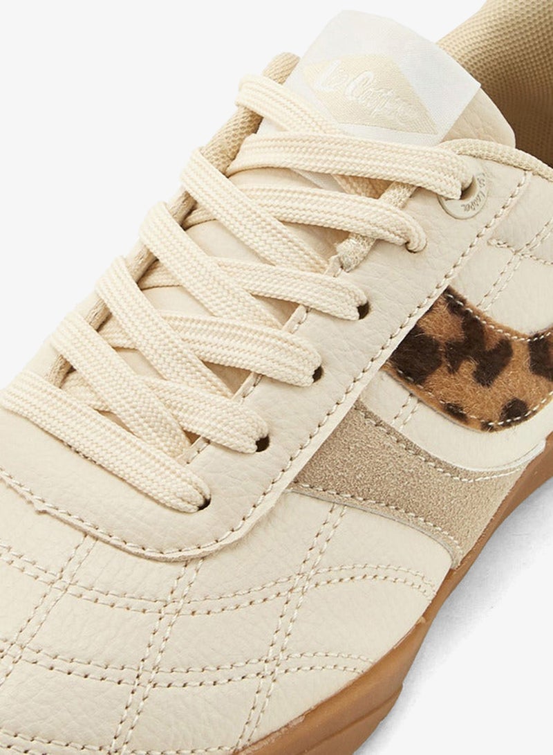 Lee Cooper Women's Animal Print Lace-Up Sneakers - Image 4