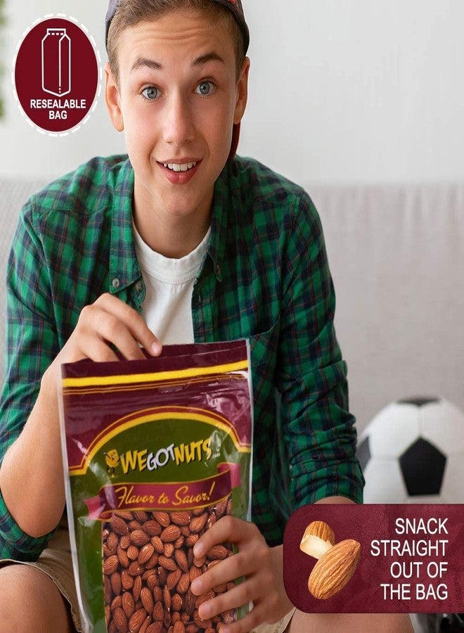 We Got Nuts® Roasted Unsalted Almonds - Packed Fresh in Resealable Bag (32oz - 2 Pound Bag - Image 5
