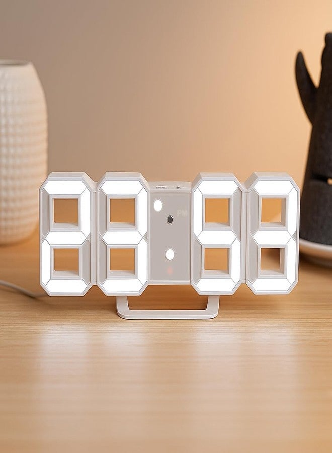 Dangfly Acrylic Digital Wall Clock for Bedroom and Hall - Versatile Table/Wall Hanging Digital Clock with Clear LED Display, 5W x 5H Cm, Works on Electricity, (Works on Electricity Only) - Image 1