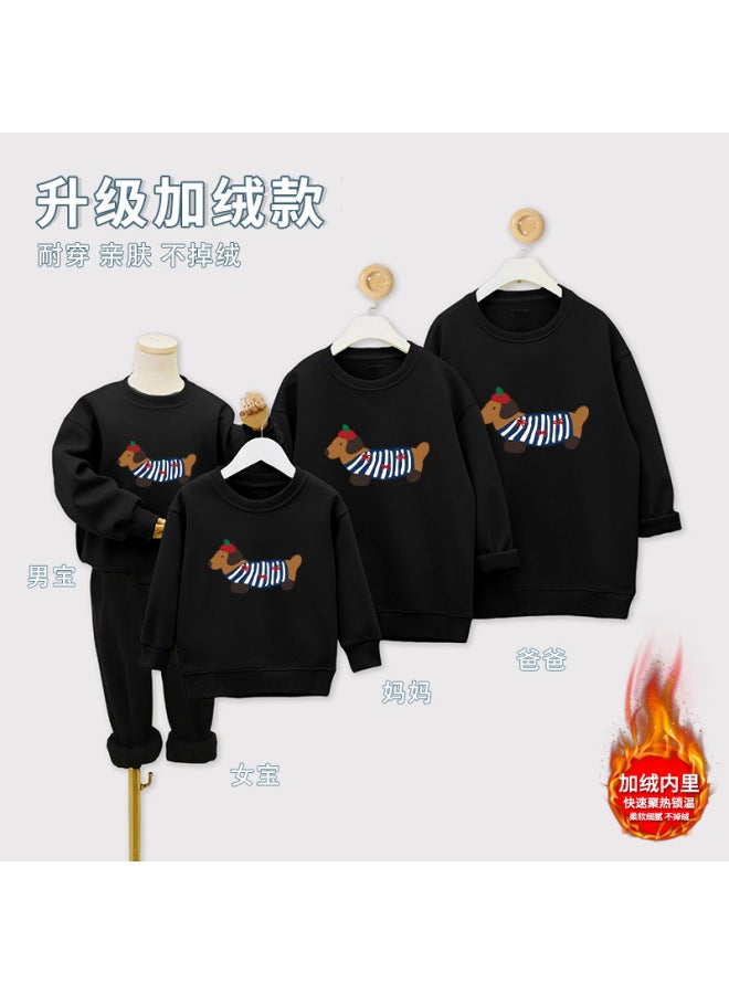 Special And Unique Family Clothing Trendy Brand Dachshund Dog Autum Family Of Three Family Clothing Sweatshirts Children's Clothing