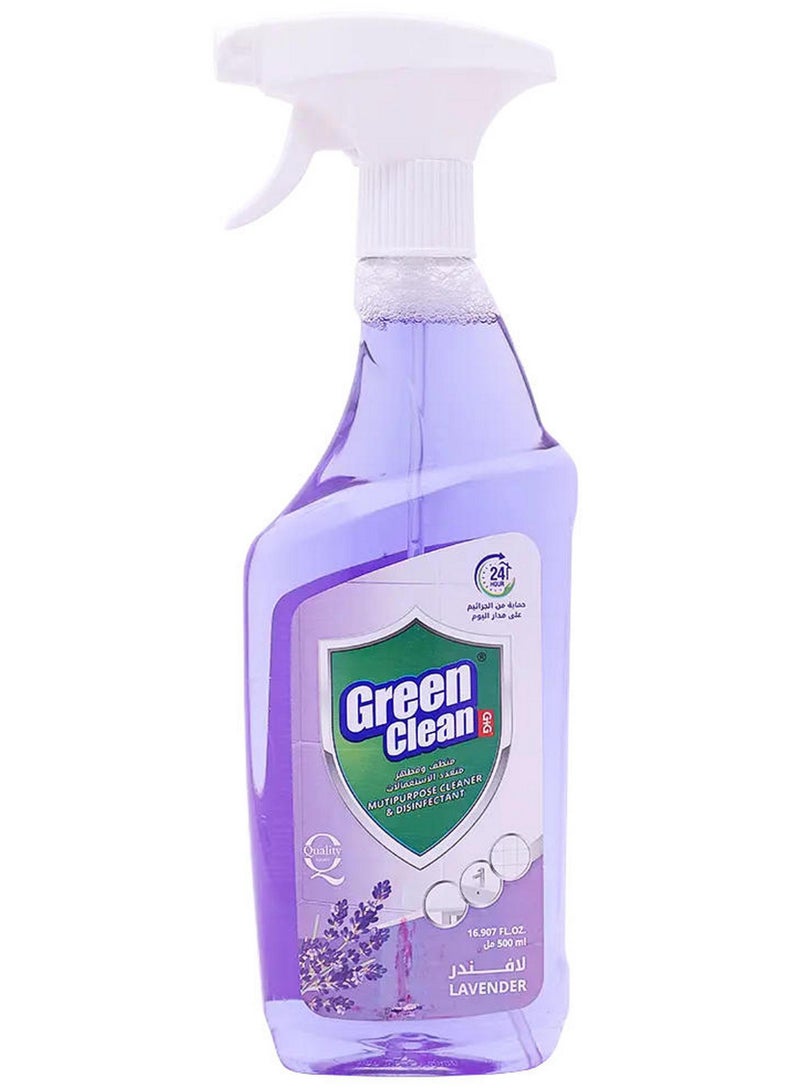 Green Clean All Surfaces Disinfectant Trigger Lavender 500 ML - Image 1