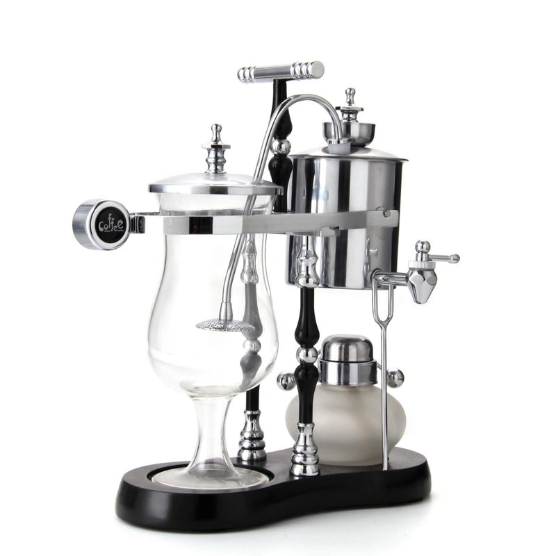 Diguo Belgian/Belgium Balance Siphon/Syphon Coffee Maker. Elegant Double Ridged Fulcrum with Tee handle - Image 2