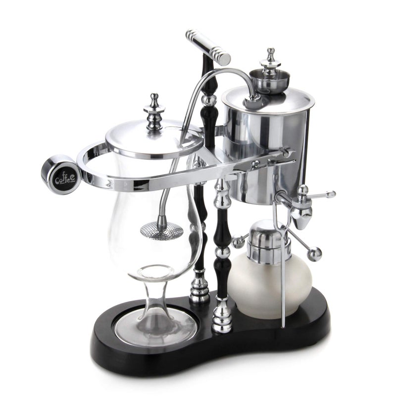 Diguo Belgian/Belgium Balance Siphon/Syphon Coffee Maker. Elegant Double Ridged Fulcrum with Tee handle - Image 1