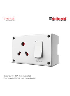 GOLD MEDAL Goldmedal Essenza 3x1 16A Switch Socket Combined with Porcelain Junction Box  - Image 2