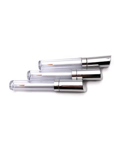 2pcs 5ml Acrylic Multi-functional Empty Eyelashes Tube Eyeliner Vials Bottle Containers with Wand Applicators Best for Eyelash/Eyebrow Growth Serum Castor Oil
