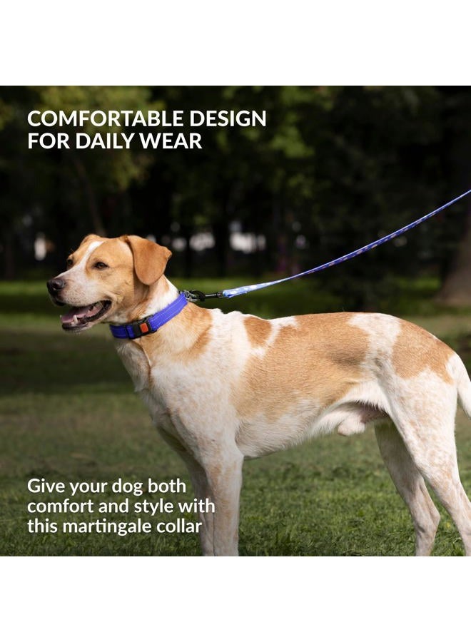 CollarDirect Martingale Dog Collar with Stainless Steel Chain and Quick Release Buckle - Reflective Collar for Large, Medium, Small Dogs - Blue, Small (Neck Size 12"-15") - Image 5