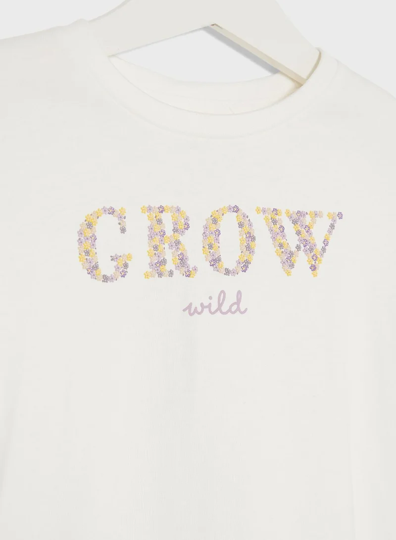 مانجو Infant Embroidered T-Shirt