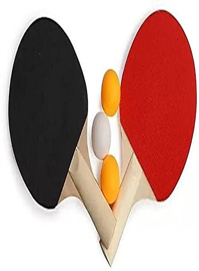 Gmefvr Table Tennis Play Set for Kids & Adults | 2 Bats & 3 Balls | Compact Table Tennis Kit with 25cm Height & 15cm Beam Width | Indoor & Outdoor Fun Game Set - Image 1