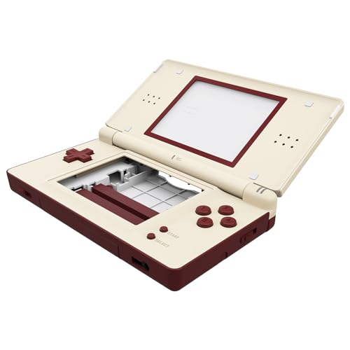 eXtremeRate Classic FC Style Replacement Full Housing Shell for Nintendo DS Lite Custom Handheld Console Case Cover with Buttons Screen Lens for Nintendo DS Lite NDSL Console NOT Included - Image 1