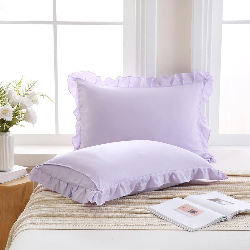 Merryword غطاء وسادة بلون أزرق رمادي، مقاس 20×54 بوصة، تصميم شيك وأنيق، غطاء وسادة لطيف (لون أزرق رمادي) - Image 1