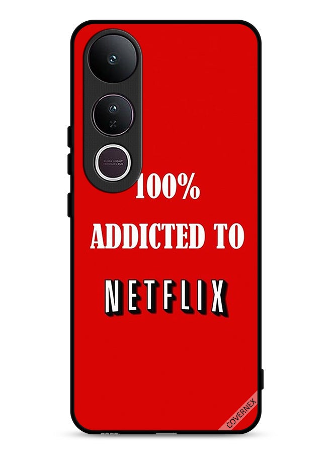 Covernex Vivo V50 Lite Protective Case Cover 100% Addicted To Netflix