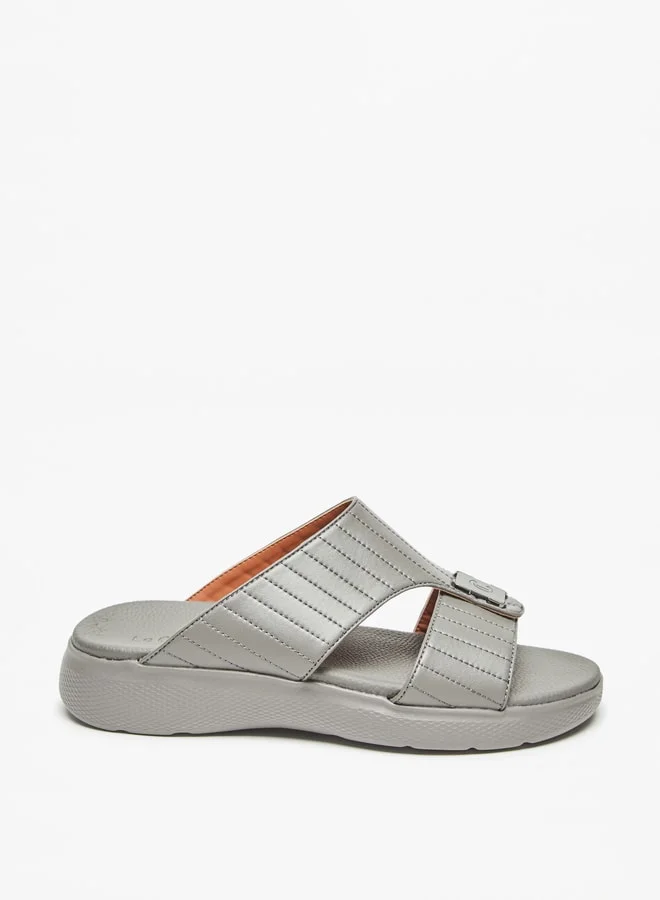 Le Confort Men Textured Slip-On Sandals