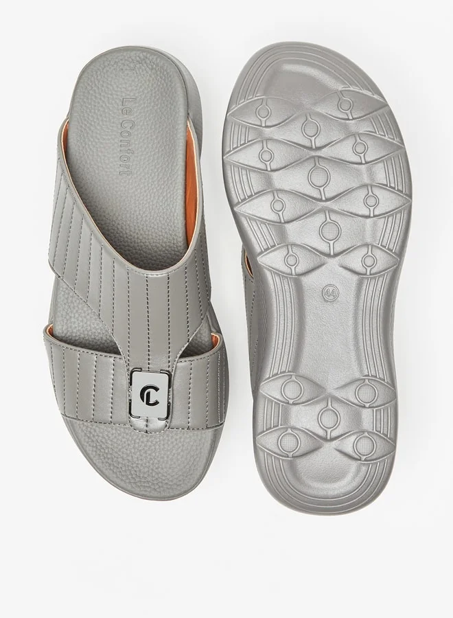 Le Confort Men Textured Slip-On Sandals