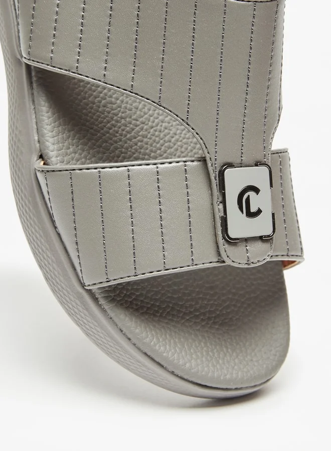 Le Confort Men Textured Slip-On Sandals