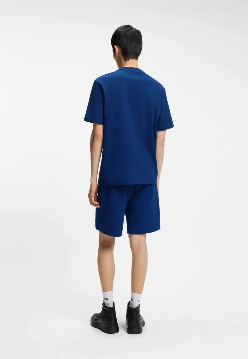 HUGO Relaxed-fit T-shirt in cotton jersey with logo print