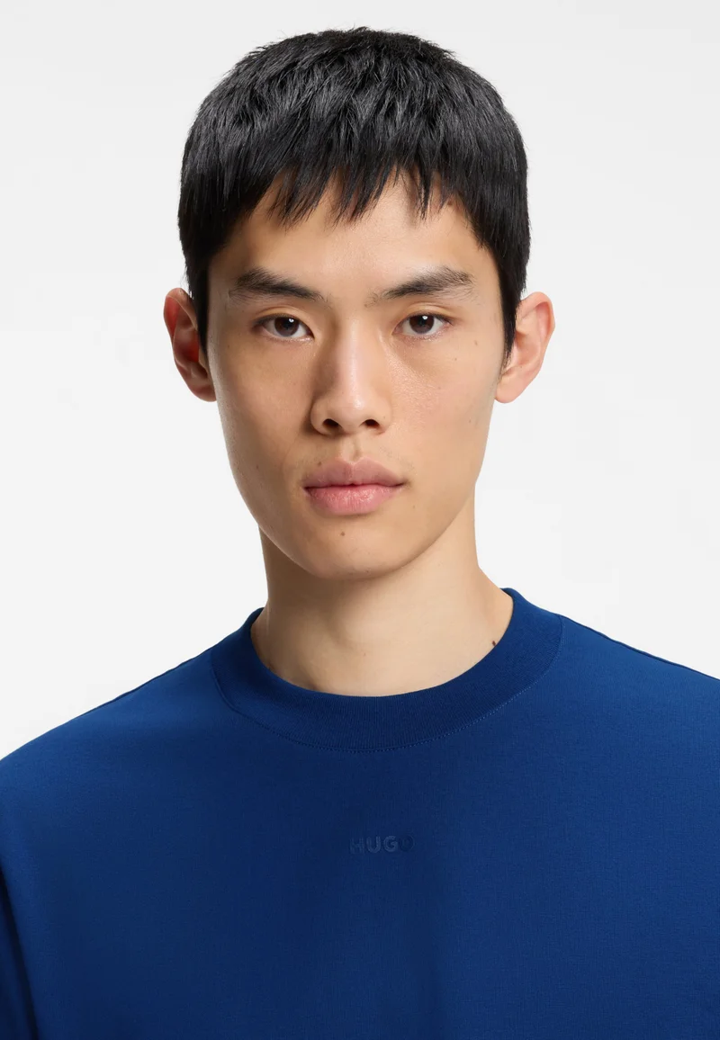 HUGO  Relaxed-fit T-shirt in cotton jersey with logo print for Men | Best Price UAE