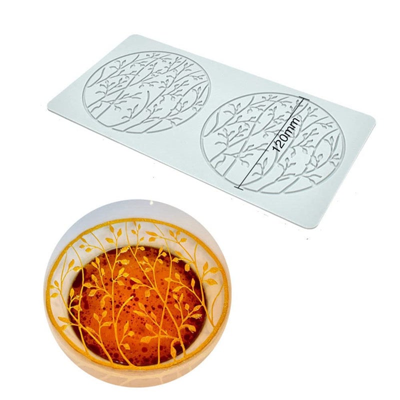 Silicone Lace Mold Wedding Cake Lace Mat Coral Cake Decorating Mold Flower Fondant Impression Mats for Edible Lace Fondant Mold SugarLace Cupcake Mat Tools C_106x544x012inch