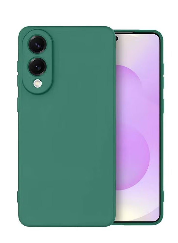 TIGER Samsung Galaxy S25 Edge 5G 2025 Premium Soft Liquid Silicone Case Cover – Dark Green, Shockproof, Anti-Slip Grip, Slim Fit, Scratch-Resistant, Microfiber Lining, Lightweight Protective Case - Image 1