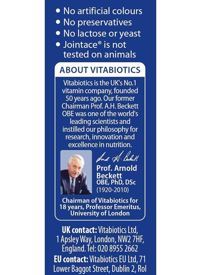 JOINTACE Vitabiotics Glucosamine & Chondroitin 30 Tablets - Image 3