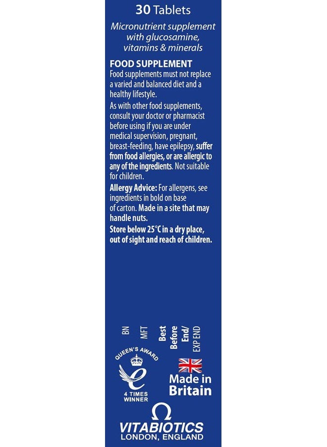 JOINTACE Vitabiotics Glucosamine & Chondroitin 30 Tablets - Image 2
