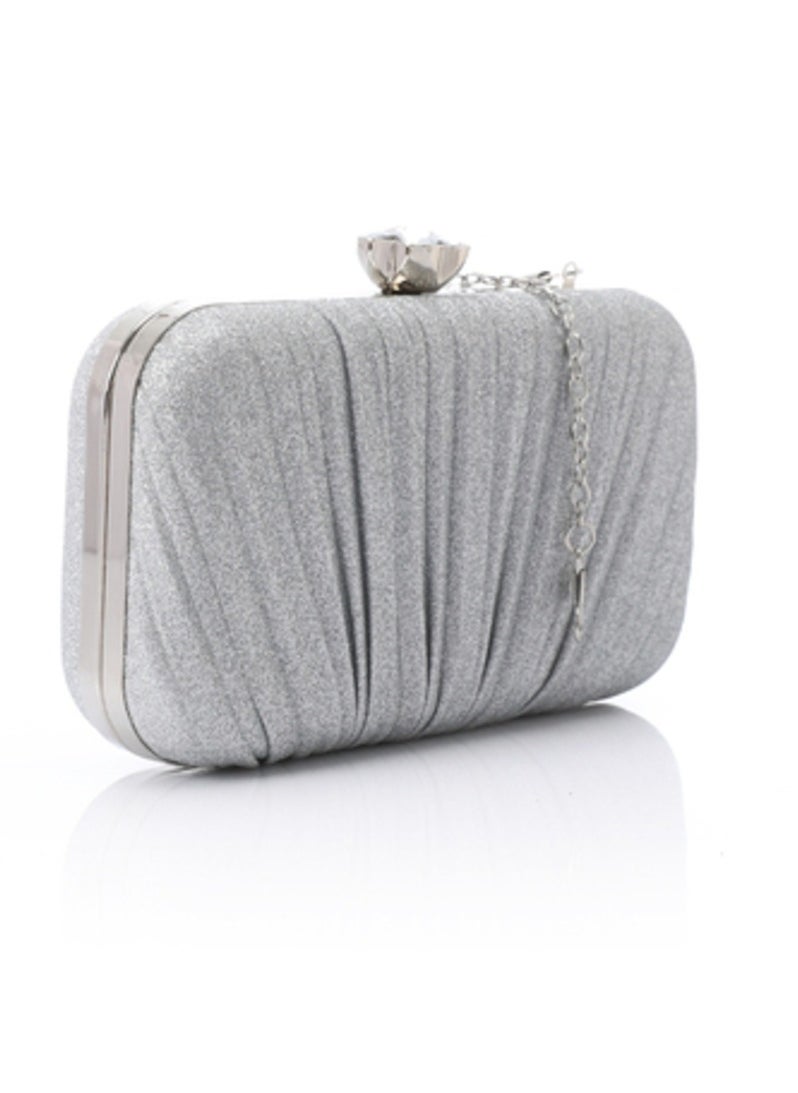 Mr.joe Mr Joe  Silver Soiree Clutch For Women -4127  - Image 2