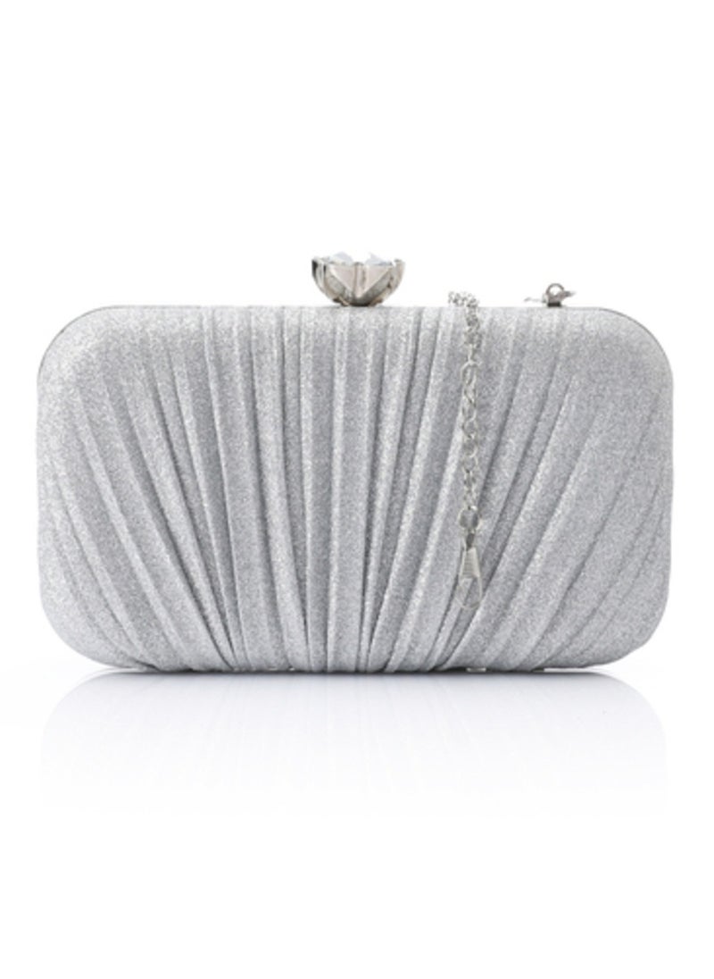 Mr.joe Mr Joe  Silver Soiree Clutch For Women -4127  - Image 1