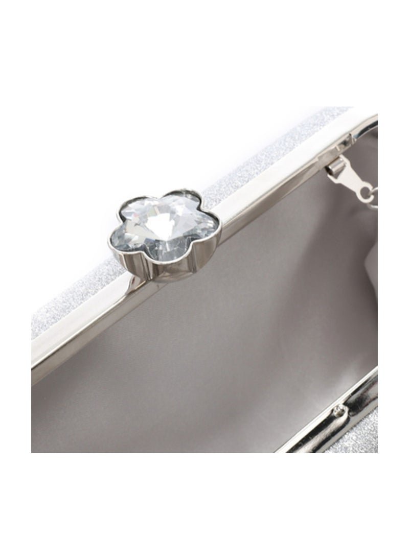 Mr.joe Mr Joe  Silver Soiree Clutch For Women -4127  - Image 4