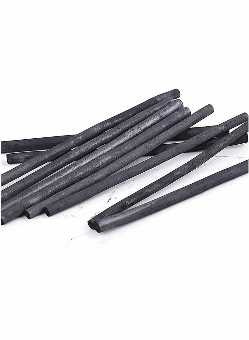 Y&D Artist Willow Charcoal Sticks for Sketching and Drawing Pencils Approx 25 Size 4 5mm Dia Compressed Art Supplies  - Image 5