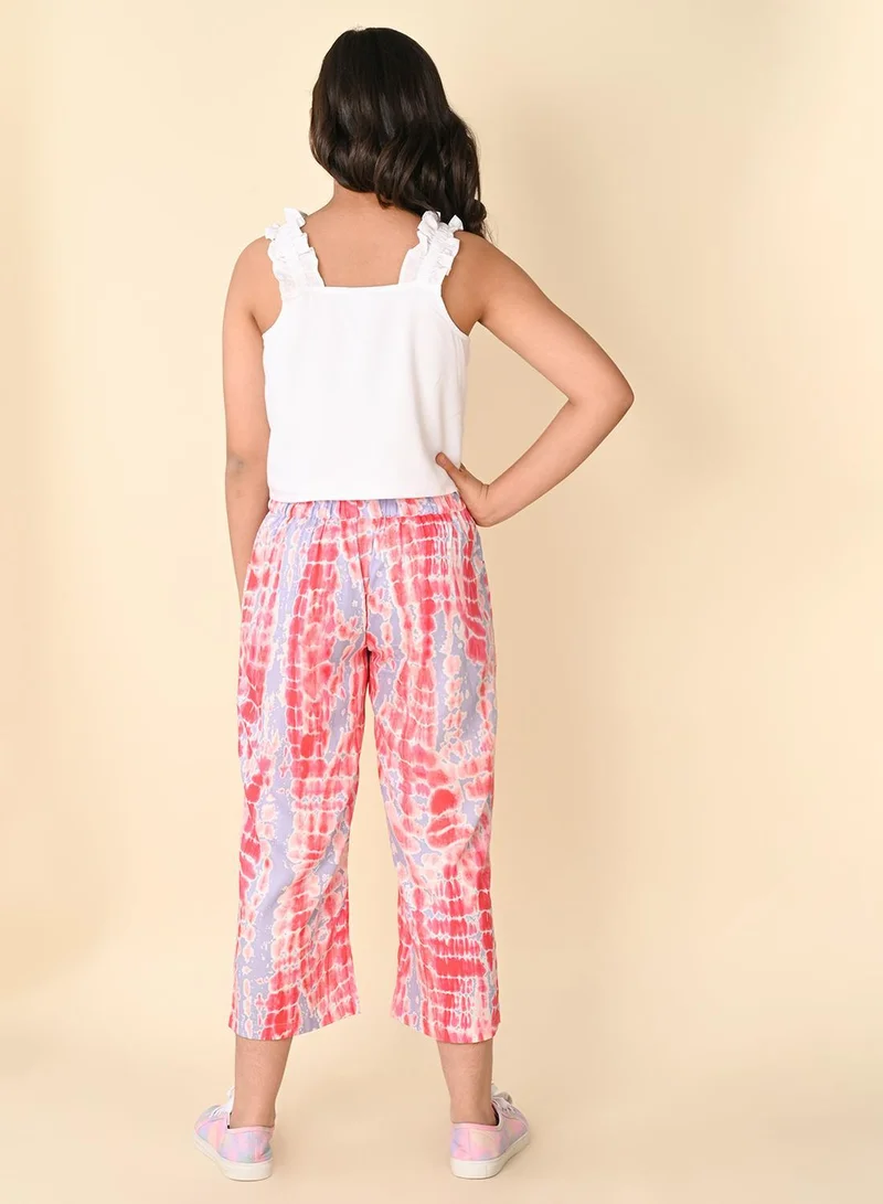 ليل بيكس Sleeveless Top with Printed Palazzo Set