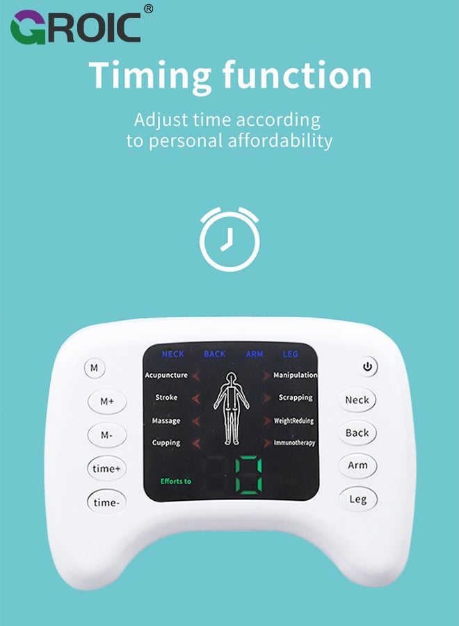 GROIC TENS Machine, Recovery Muscle Stimulator, Back Pain Relief, Sciatica, Neck, Shoulder, Muscle Pain, Electric Massager, Digital TENS Machine with Multiple Customizable Modes, TENS Muscle Stimulator - Image 4