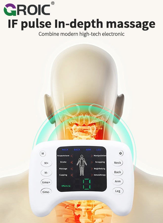 GROIC TENS Machine, Recovery Muscle Stimulator, Back Pain Relief, Sciatica, Neck, Shoulder, Muscle Pain, Electric Massager, Digital TENS Machine with Multiple Customizable Modes, TENS Muscle Stimulator - Image 2