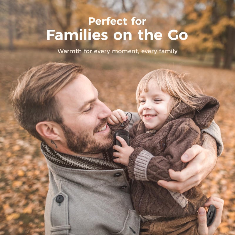 OCOOPA أوكوبا سخانات يد مغناطيسية قابلة لإعادة الشحن 2 حزمة، تسخين سريع، سخان كهربائي محمول، قفازات رفيعة للغاية، ملحقات الصيد، جولف، معدات التخييم، ضرورات حقيبة النساء، هدايا للرجال، UT3 لايت - Image 3