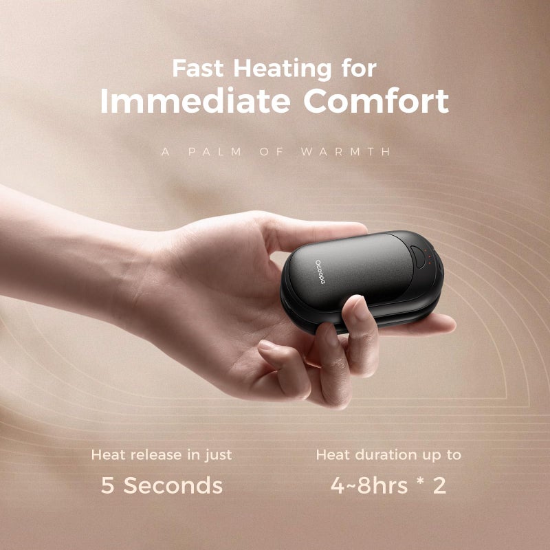 OCOOPA أوكوبا سخانات يد مغناطيسية قابلة لإعادة الشحن 2 حزمة، تسخين سريع، سخان كهربائي محمول، قفازات رفيعة للغاية، ملحقات الصيد، جولف، معدات التخييم، ضرورات حقيبة النساء، هدايا للرجال، UT3 لايت - Image 2