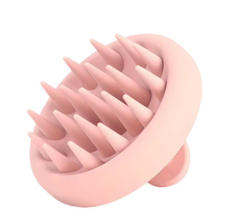 HUDACRUSH Pink Unibody Silicone Scalp Massager for Hair Growth, Scalp Scrubber, Head Massager for Hair Growth, Deep Cleansing Dandruff Removal Brush, Oil Massager Shampoo Brush for Men and Women - Image 1