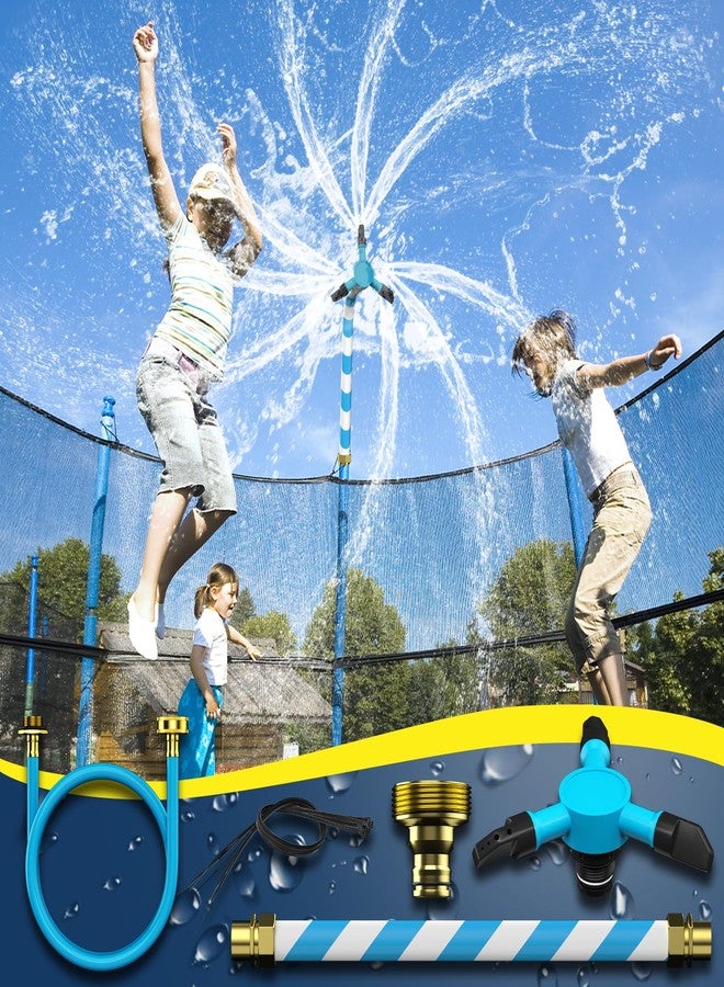 مرش ماء عالمي للترامبولين، ملحقات ترامبولين صديقة للشبكة، مرش ماء دوار 360 درجة للترامبولين، ألعاب صيفية ممتعة للأطفال في حديقة مائية خارجية - Image 1