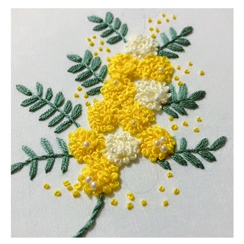 Cross Stitch Kit: Water Soluble Printed Pattern - Beginner Friendly Embroidery Guide for Home Interior Decoration & Gift Giving - Image 2
