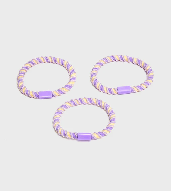 Babies & More Babies & More Newborn Girls Purple Hair Ties