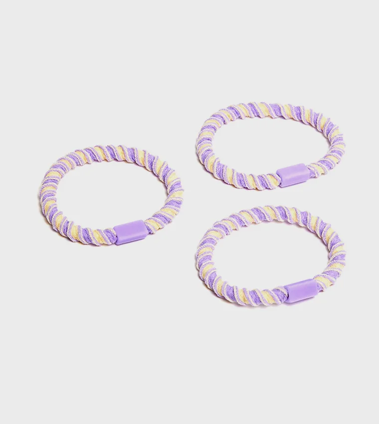 Babies & More Babies & More Newborn Girls Purple Hair Ties