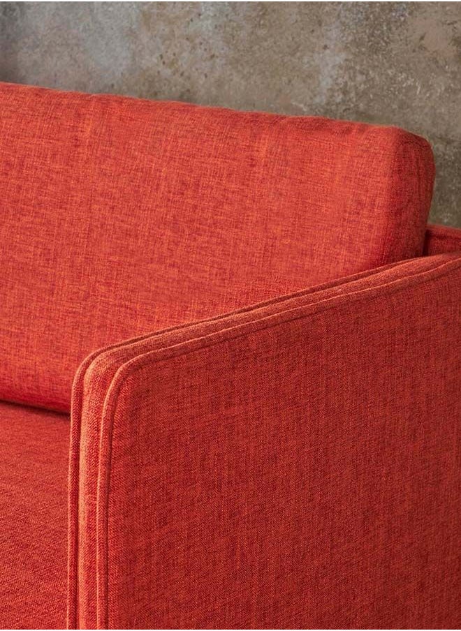 FSH Furniture - Augustus Mid-Century Velvet Couch With Chaise Muted Purple 200x70x140 - Image 1