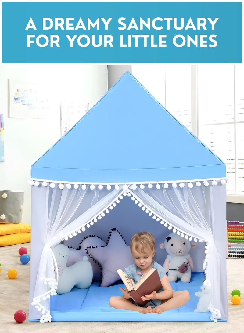 SHOELAY Large Kids Tent House Indoor Outdoor – Toddler Play Tent with Curtains, Baby Princess Castle Playhouse for Girls & Boys, Birthday Party Decoration, Kids Indoor Room Toy Gift - Image 2