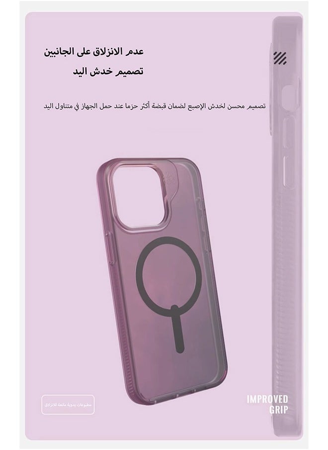 ZAGG - Apple iPhone 15 Pro Max Case , Milan Snap Purple - Durable Graphene Phone Case with Anti-Yellowing, Scratch Resistance, and Wireless Charging - Image 1