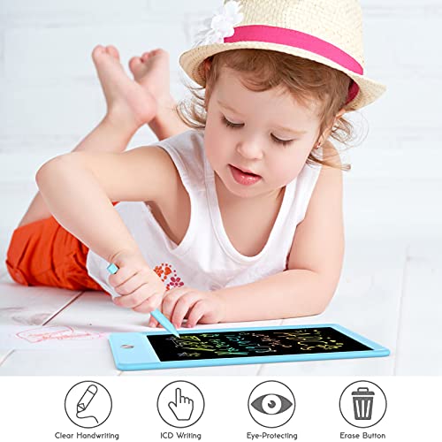 ORSEN LCD Writing Tablet 10 Inch Colorful Doodle Board Drawing Pad for Kids Toddler Toys for 3 4 5 6 7 8 Year Old Girls Boys Gifts Blue - Image 5