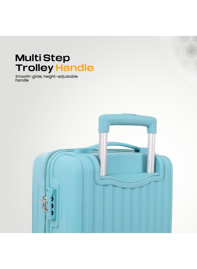 KAMILIANT by American Tourister Savvy Cabin Trolley Bag, Small 55 cm, Hard Case Polypropylene, Sea Blue - Image 2