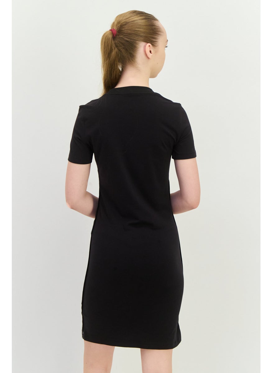 PUMA Women Sportswear Fit Brand Logo Outdoors Dress, Black/ White  - Image 3