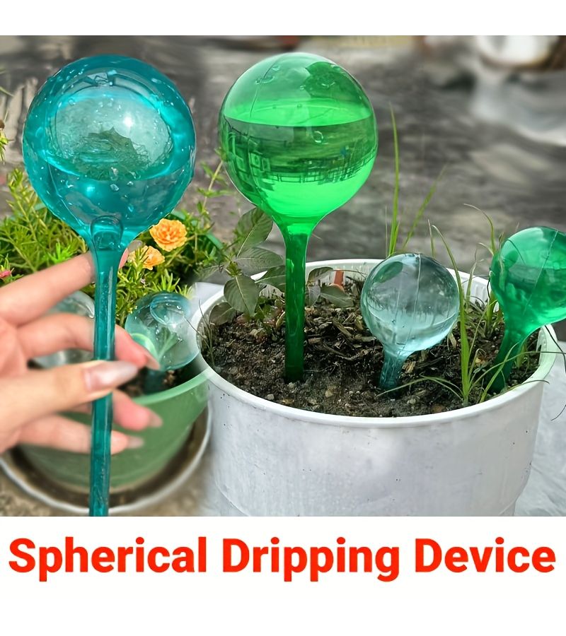 6Pcs Automatic Drip Irrigation System Transparent Large Size Efficient Water Saving Easy Install Garden Lawn - Image 1
