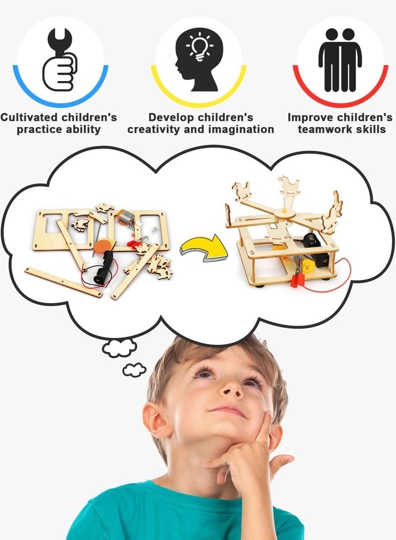 Bukela 4 in 1 STEM Kits for Kids Age 4-10, Science STEM Projects for Kids 4-12, 3D Puzzles, Educational Craft Building Toys 8-13, Christmas Birthday Gifts for Girls Boys 6 7 8 9 10 11 12 13 Year Old, science project, science kit - Image 3